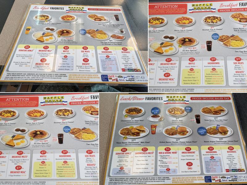 Waffle House Menu