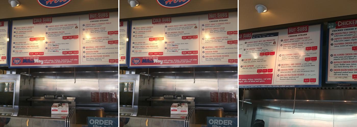 Jersey Mike's Subs Menu