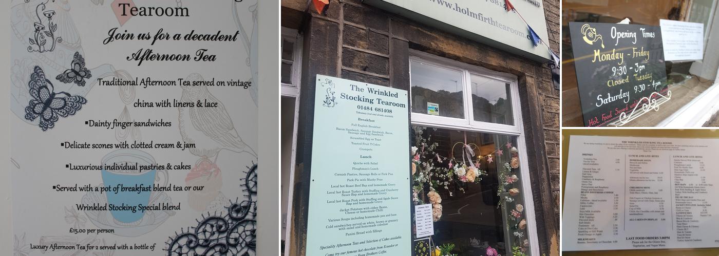 Wrinkled Stocking Tea Room Menu