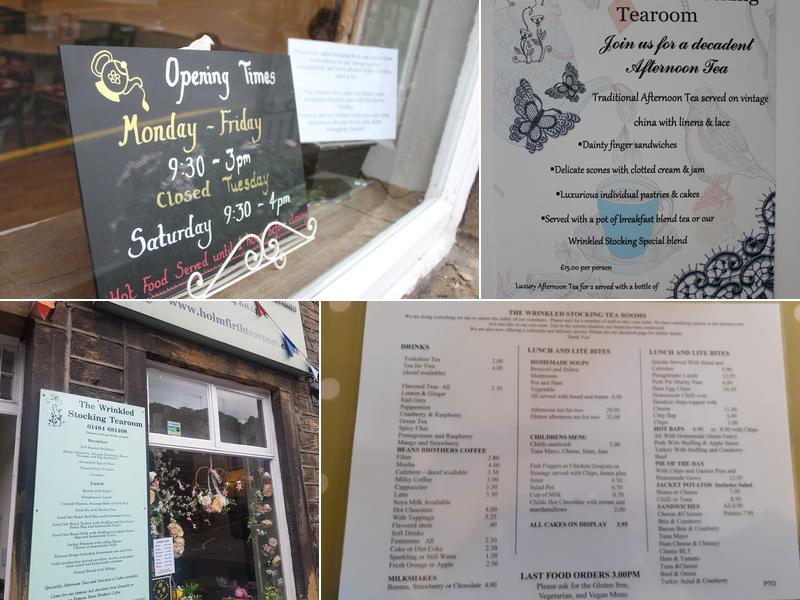 Wrinkled Stocking Tea Room Menu