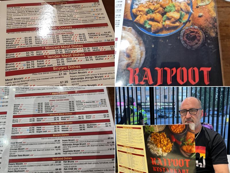 Rajpoot Restaurant Menu