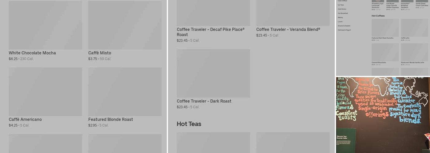 Starbucks Menu