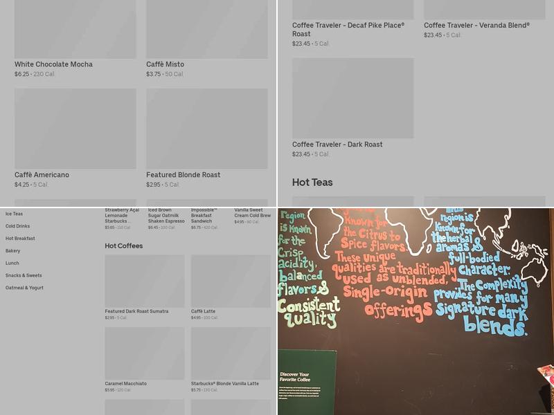 Starbucks Menu