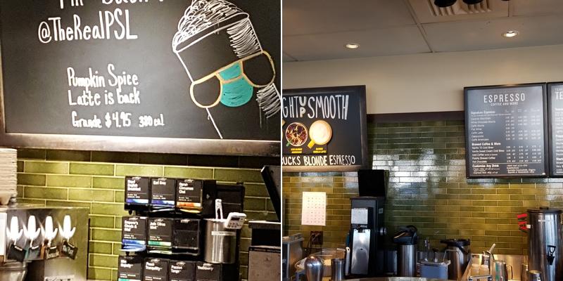 Starbucks Menu
