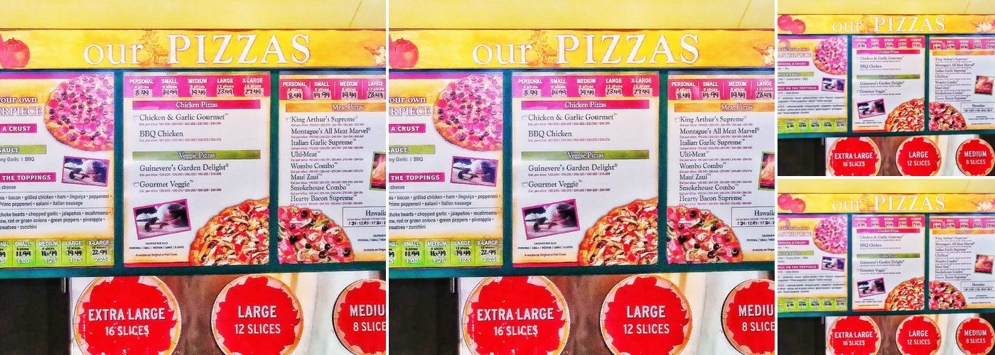 Round Table Pizza Menu