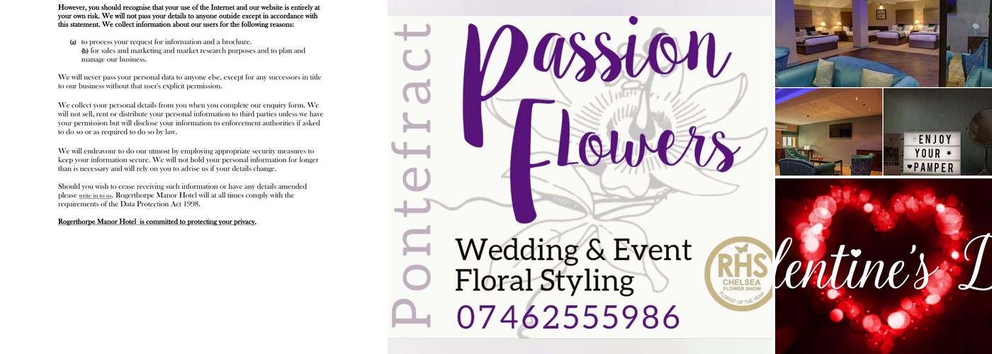 Rogerthorpe Manor Hotel Menu