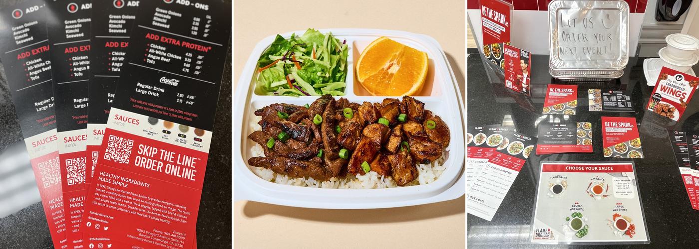 Flame Broiler Menu