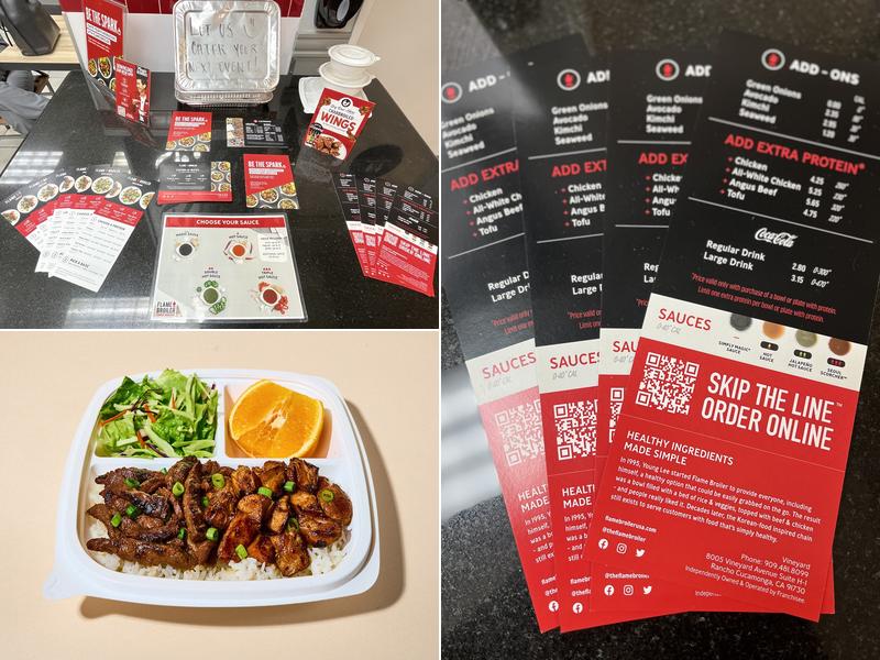 Flame Broiler Menu