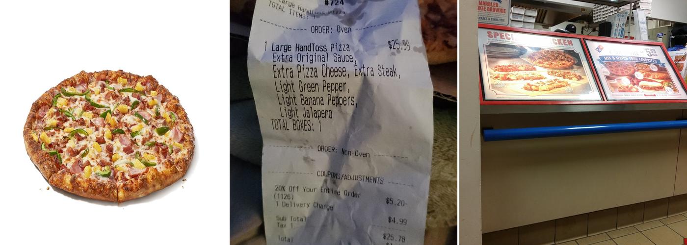 Domino's Pizza Menu