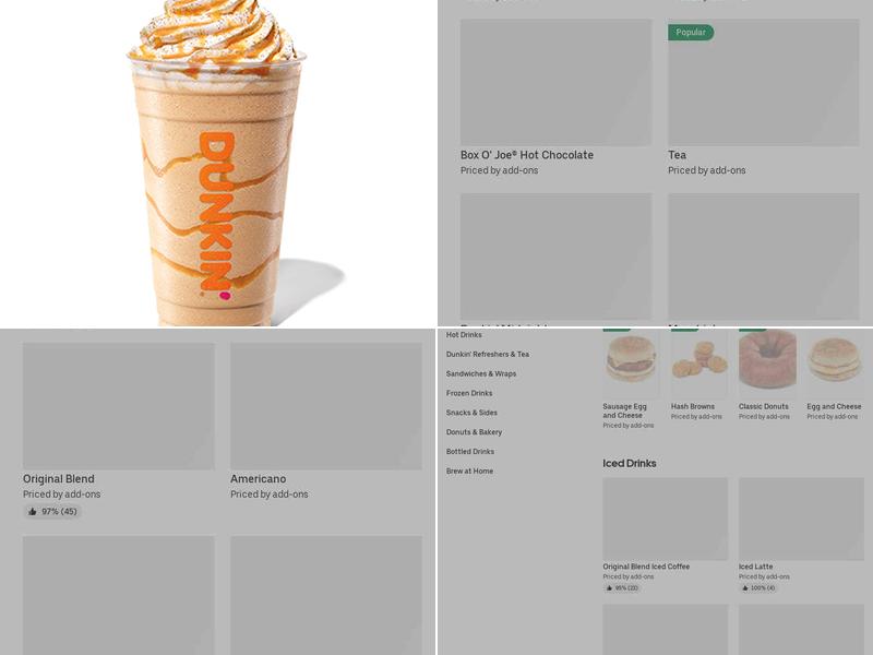Dunkin' Menu