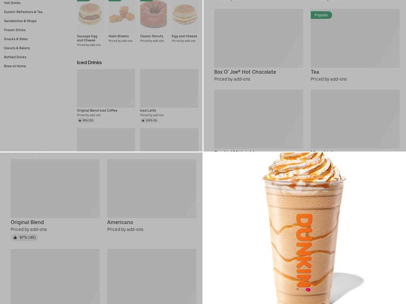 Dunkin' Menu