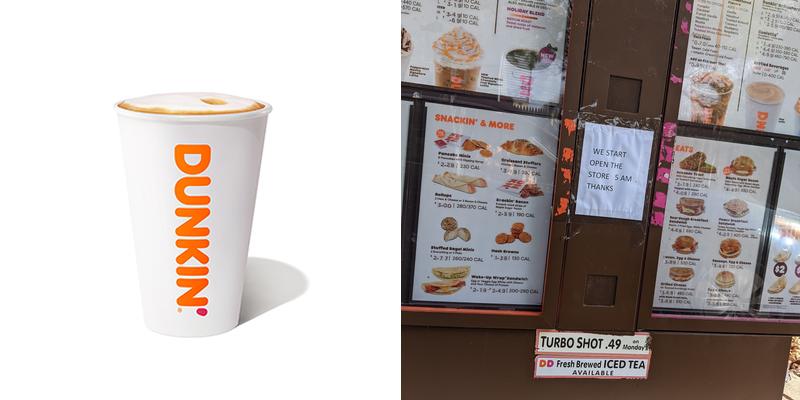 Dunkin' Menu