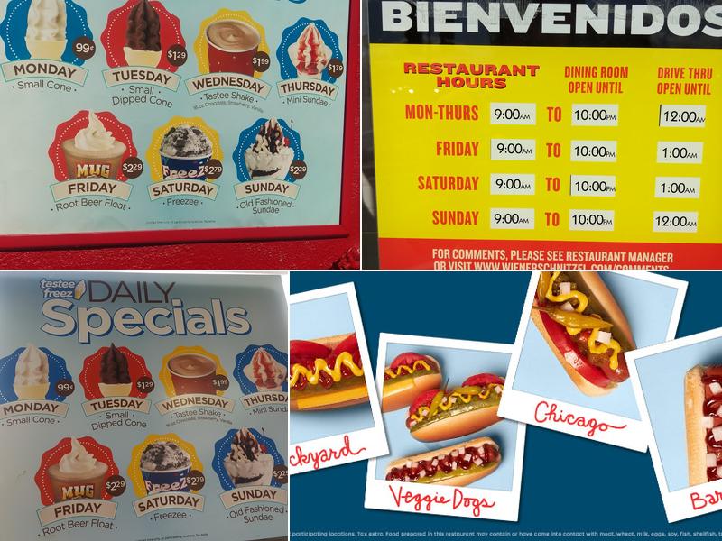 Wienerschnitzel Menu