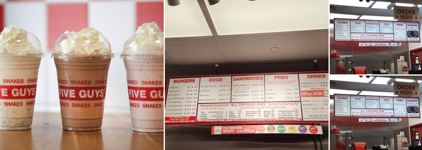 Five Guys Menu