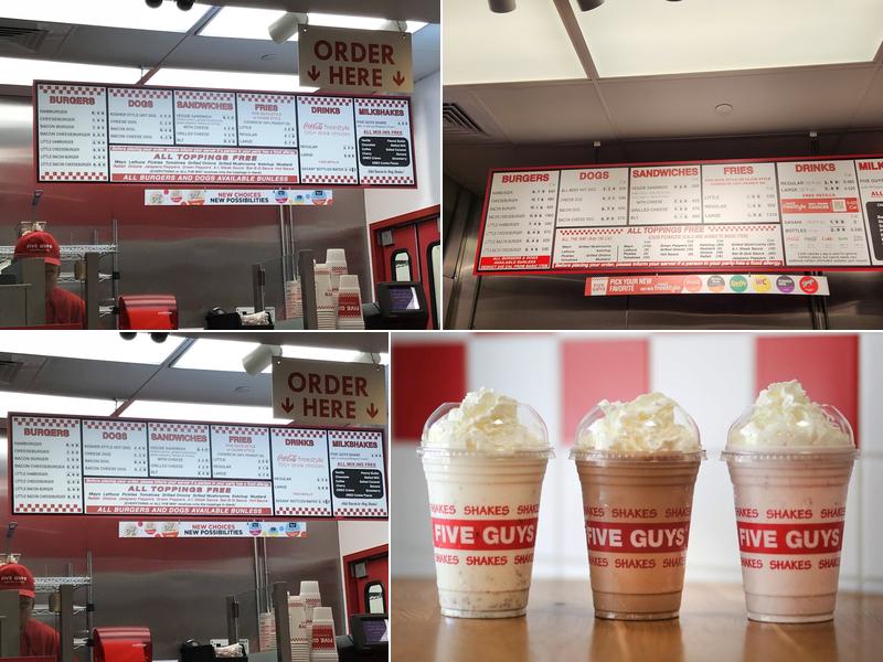 Five Guys Menu