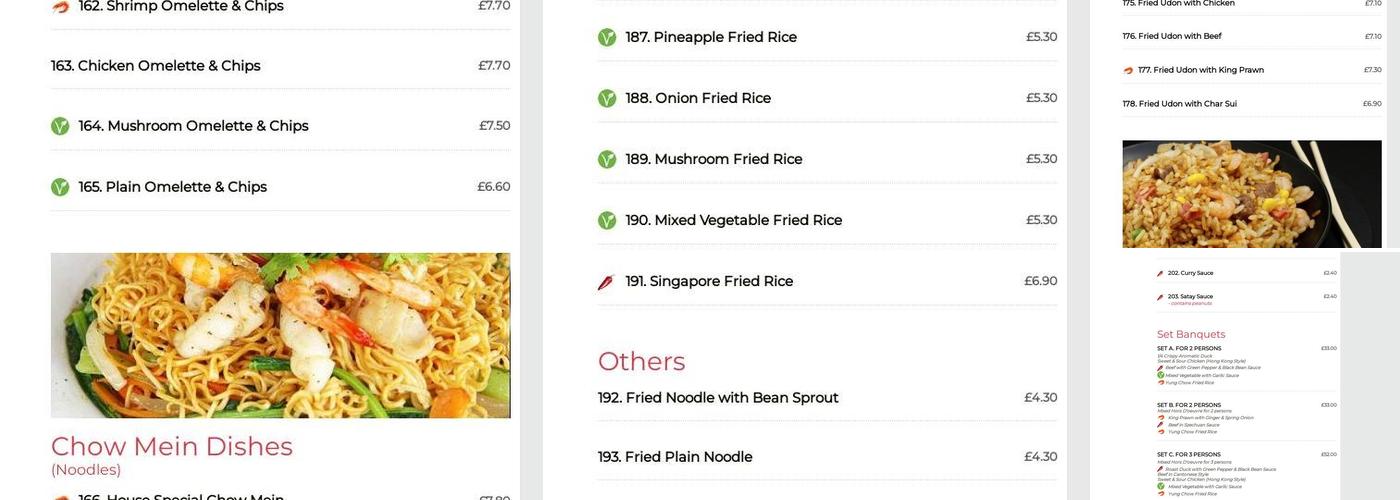 New Eastern Court Menu