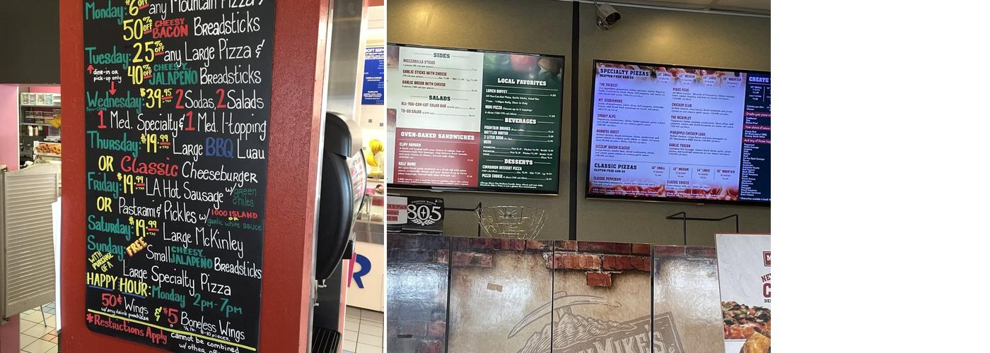 Mountain Mike's Pizza Menu