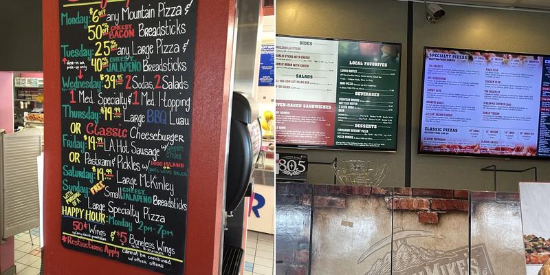 Mountain Mike's Pizza Menu