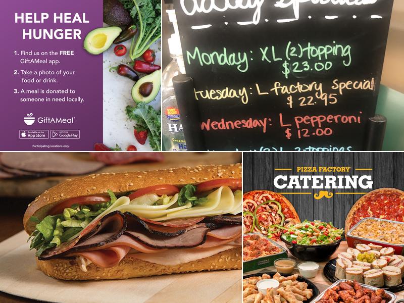 Pizza Factory Menu