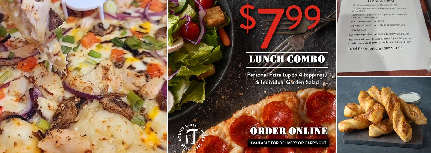Round Table Pizza Menu