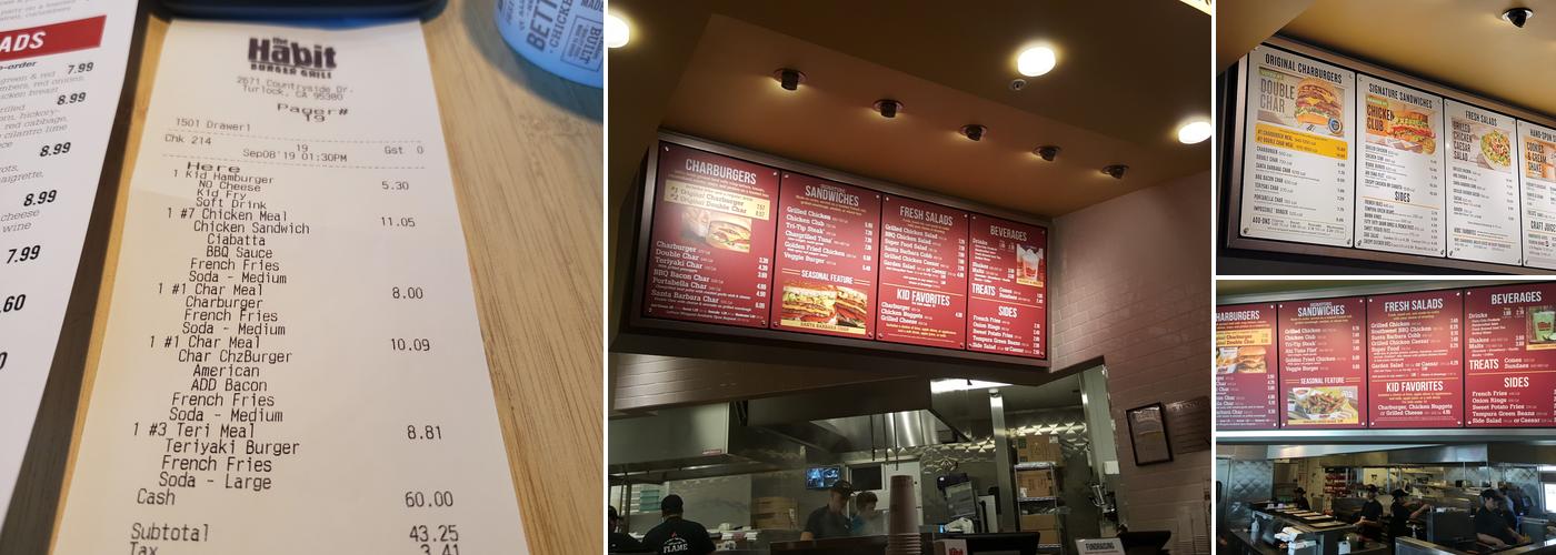 Habit Burger & Grill Menu