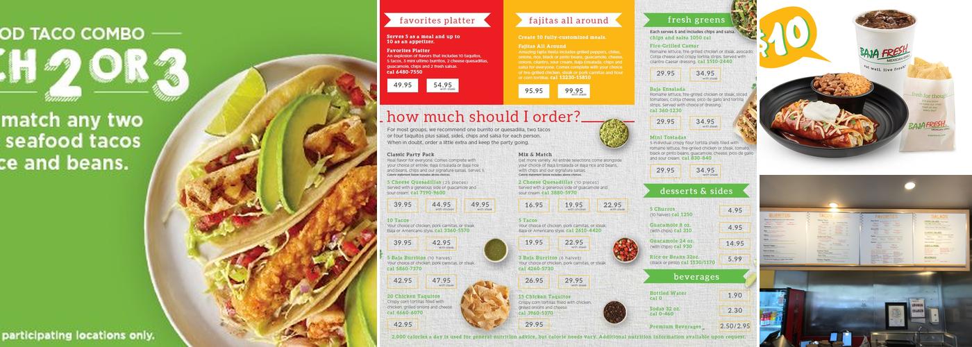 Baja Fresh Menu