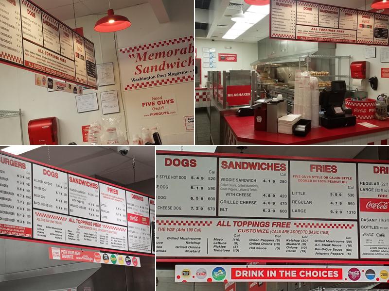Five Guys Menu