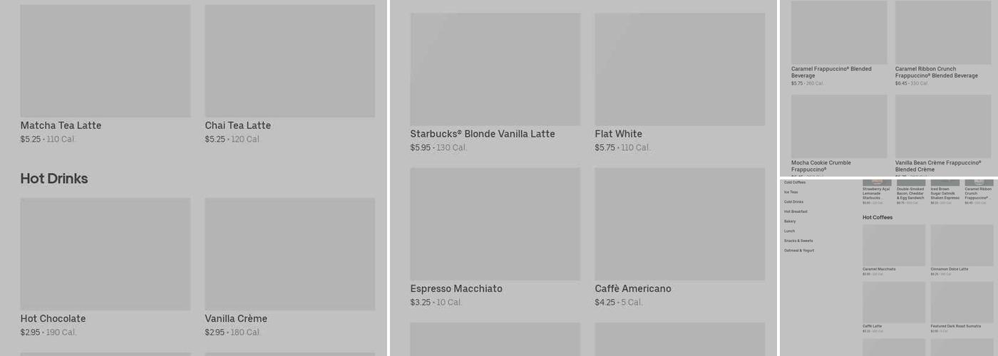 Starbucks Menu