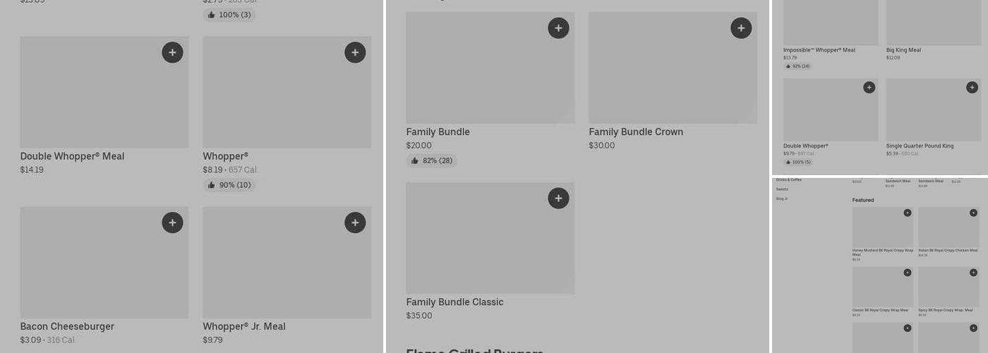 Burger King Menu