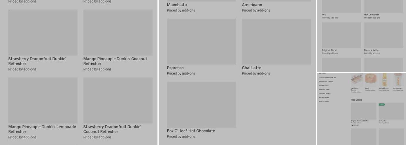 Dunkin' Menu