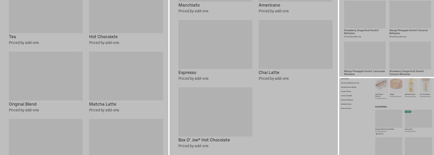 Dunkin' Menu
