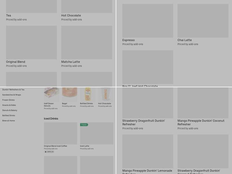 Dunkin' Menu