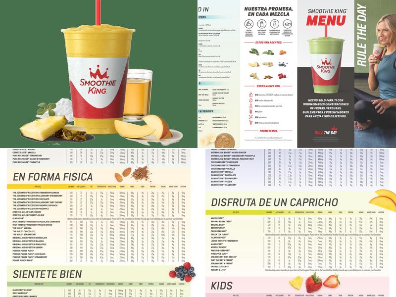 Smoothie King Menu