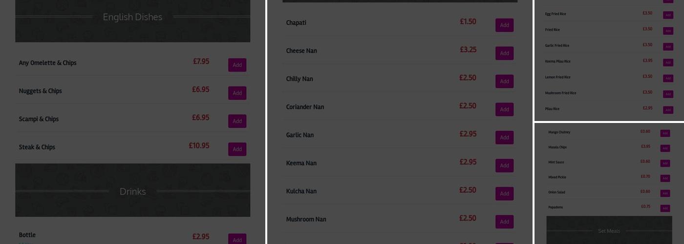 Spice's Indian Restaurant Menu