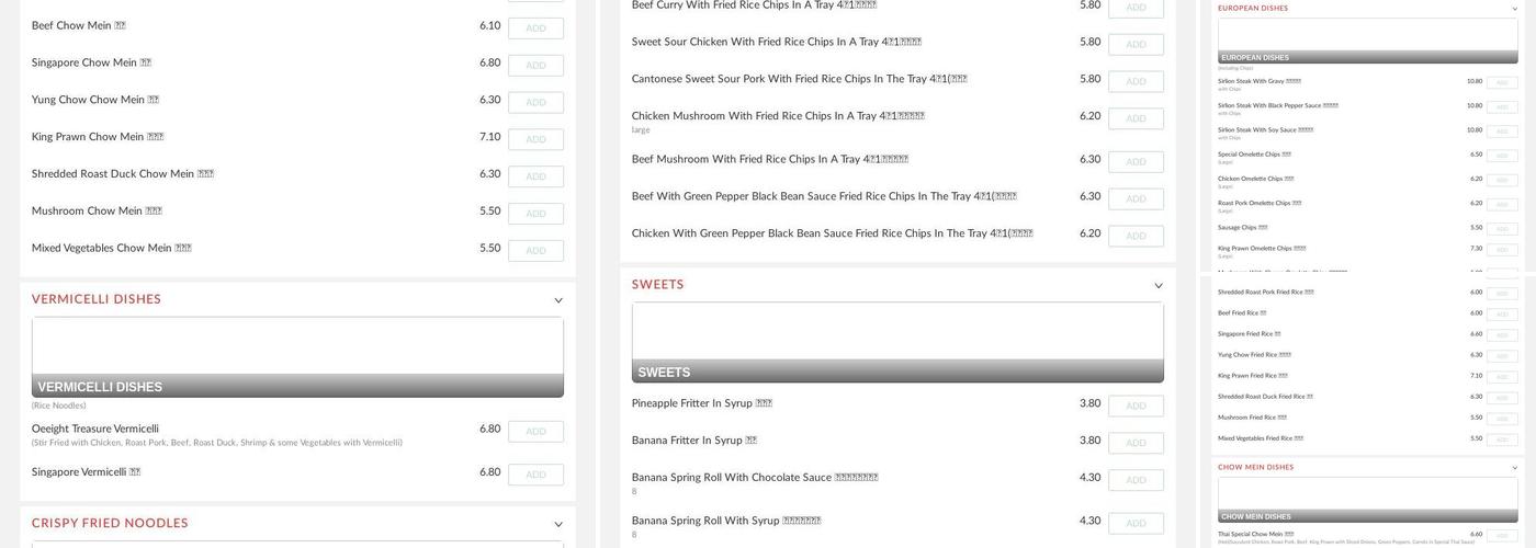 ANGEL GARDEN Chinese Takeaway Menu