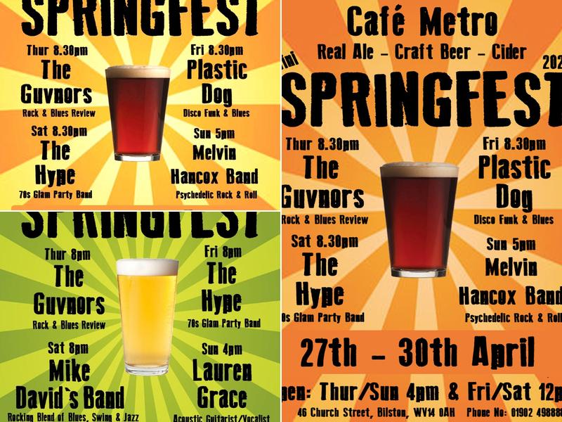 Cafe Metro @ The Backroom Menu