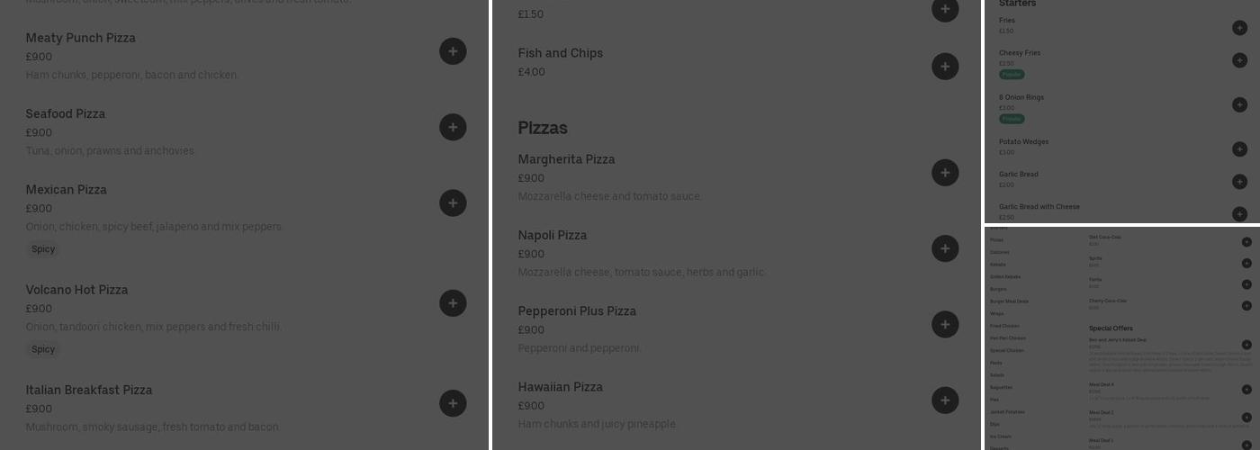 Pizza Donnini Menu