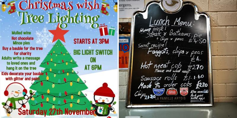 The Vine Inn Bathams Menu