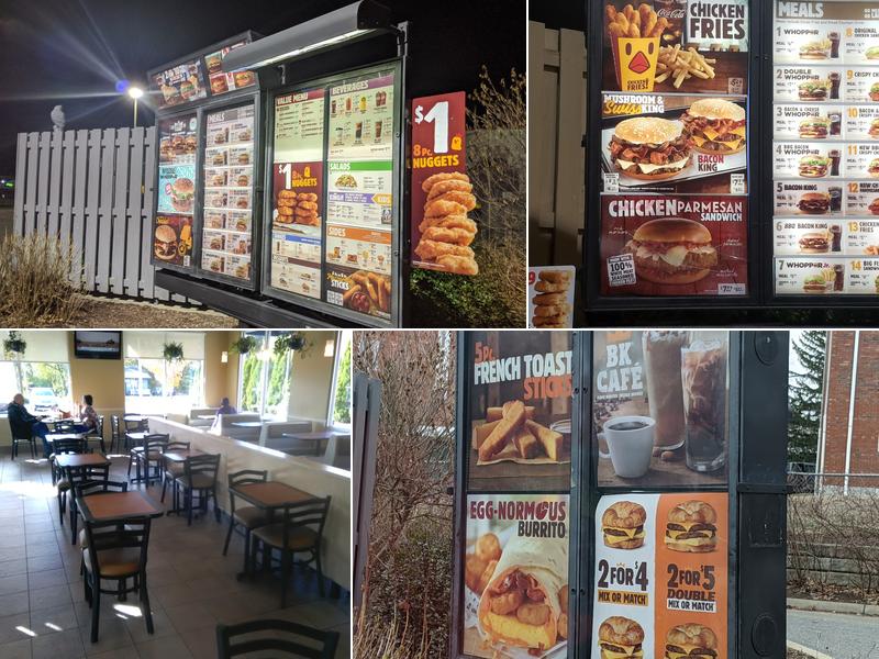 Burger King Menu