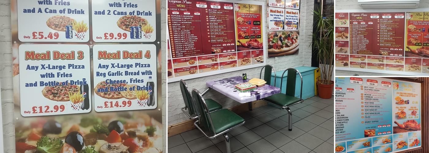 Caspian Pizza Cape hill Menu