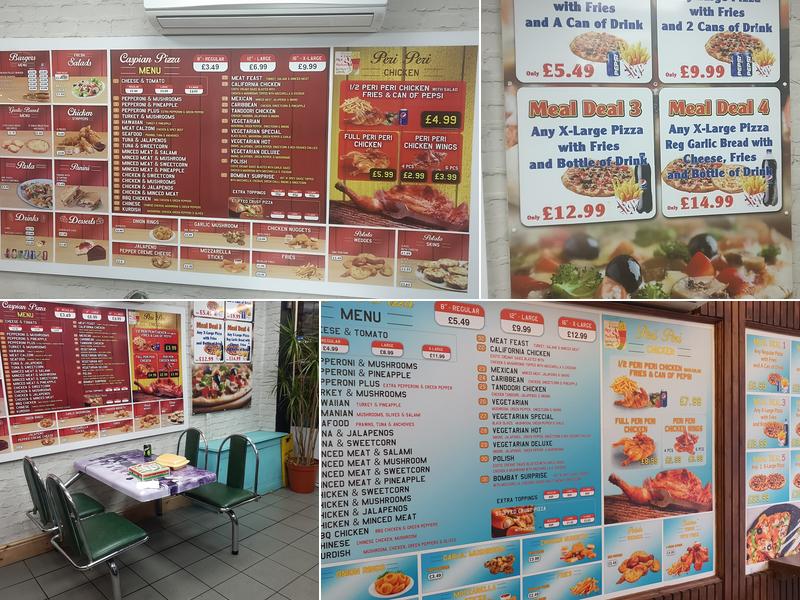 Caspian Pizza Cape hill Menu