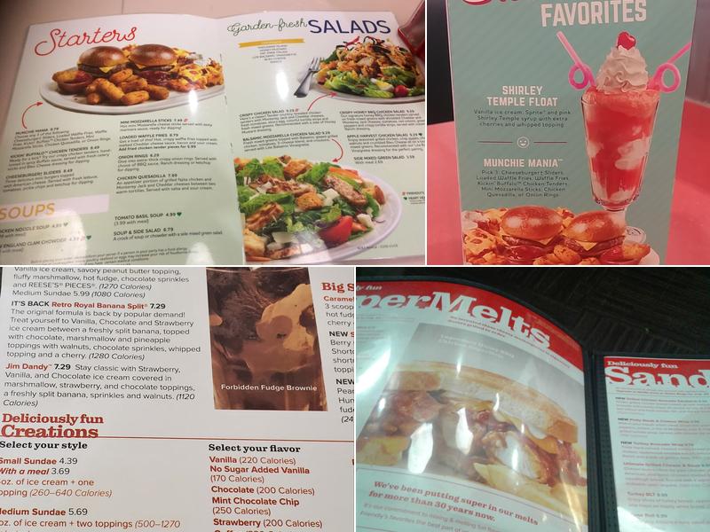 Friendly's Menu