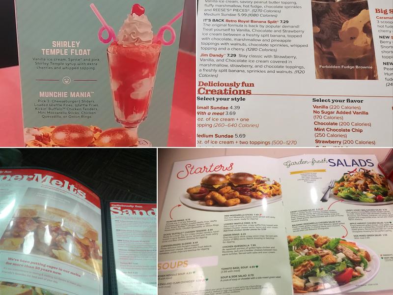 Friendly's Menu