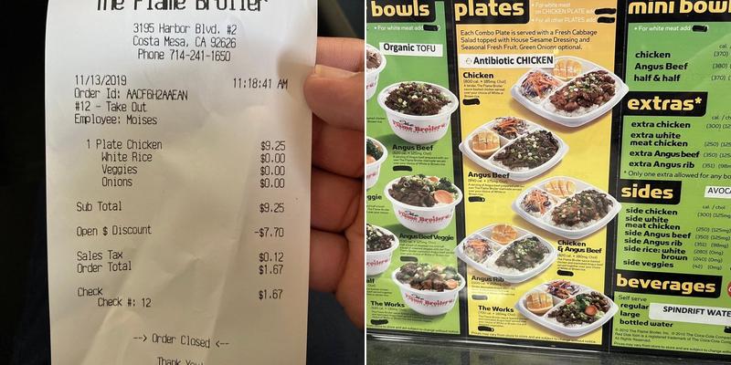 Flame Broiler Menu