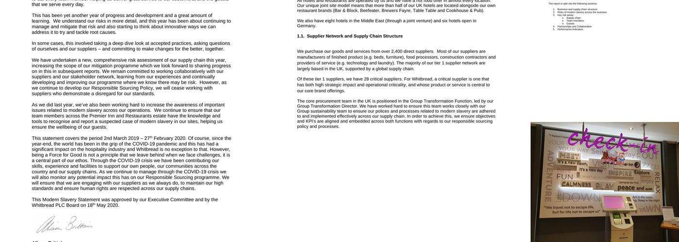 Premier Inn Stratford Upon Avon Waterways hotel Menu