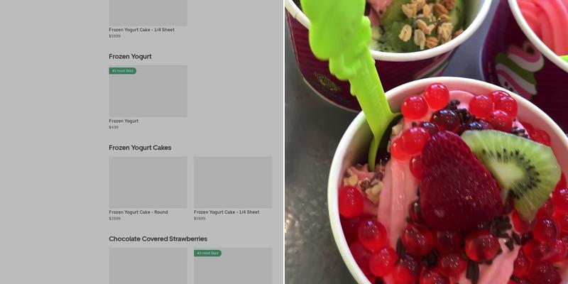 Menchie's Frozen Yogurt Menu