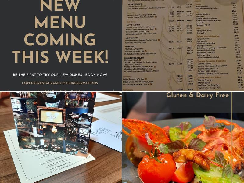 Loxleys Restaurant & Wine Bar Menu