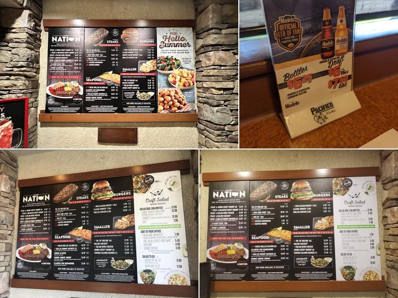 Sizzler Menu