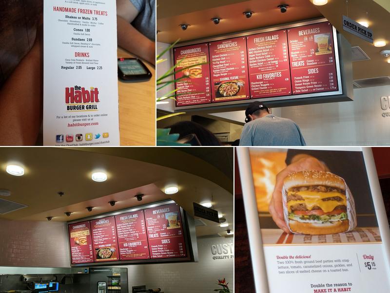 The Habit Burger Grill Menu