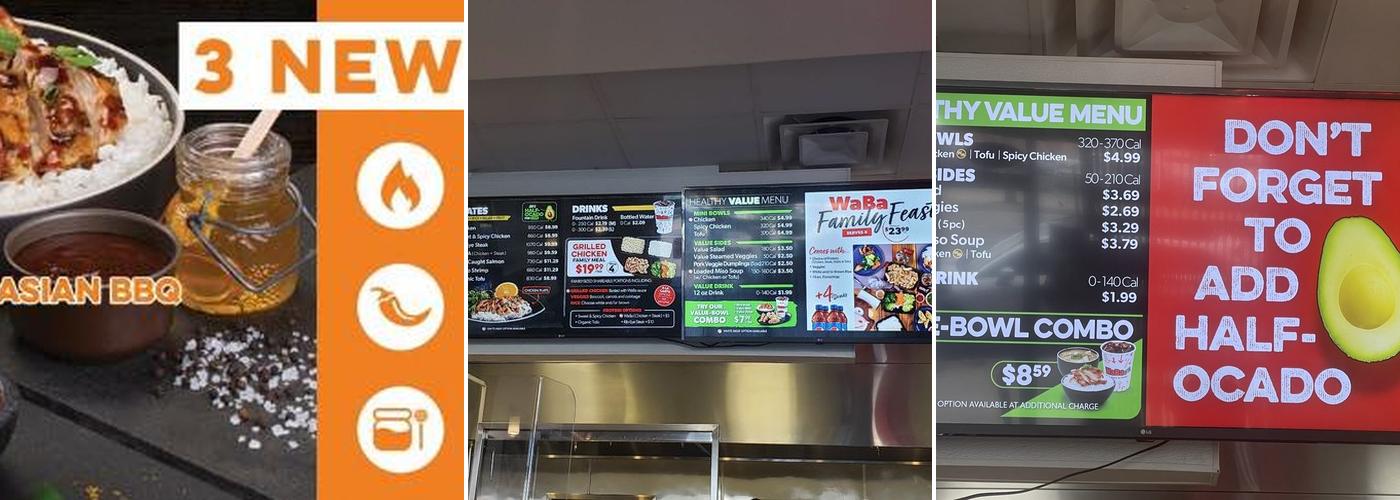 WaBa Grill Menu